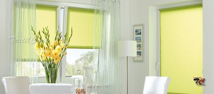 Estores enrollables resinados 13 - TextilCort Foto de ambiente de cortinas estores enrollables resinados 13