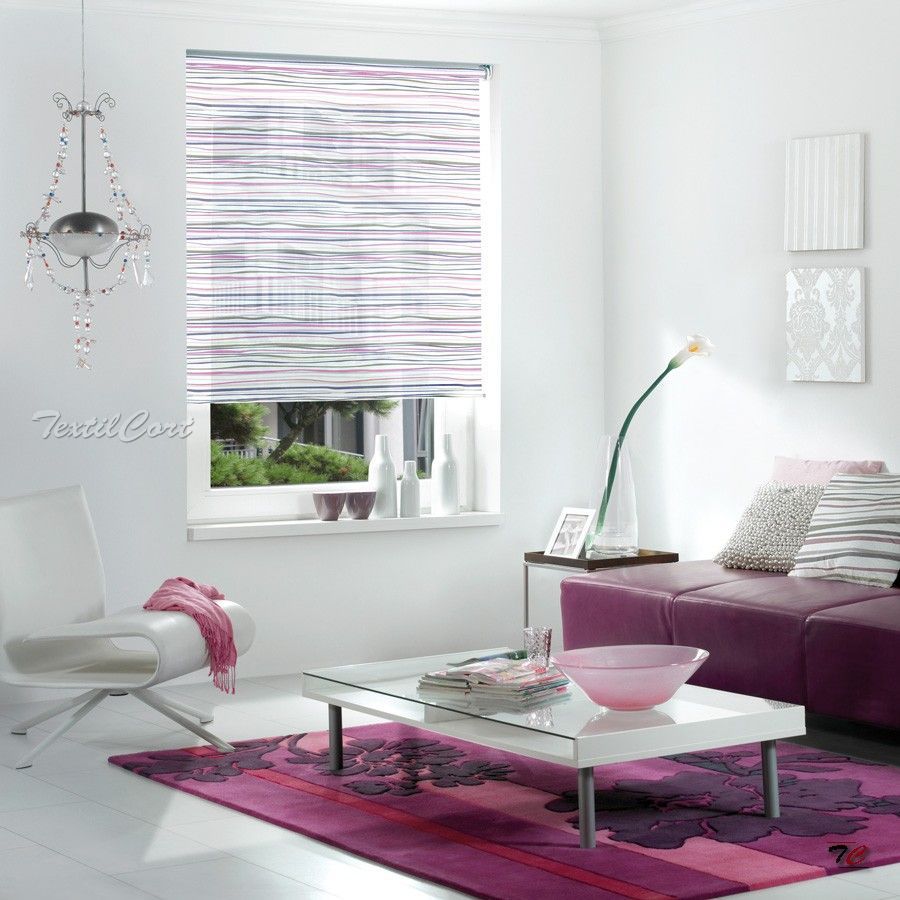 Estores enrollables resinados 15 - TextilCort Foto de ambiente de cortinas estores enrollables resinados 15