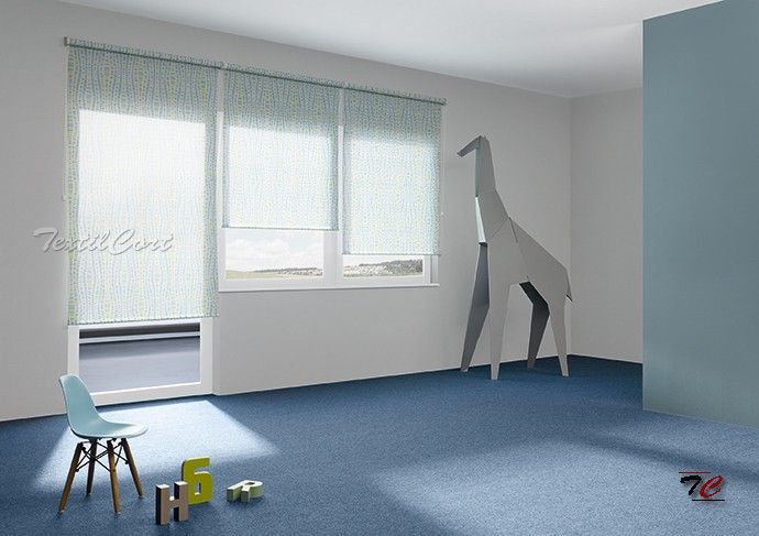 Estores enrollables resinados 18 - TextilCort Foto de ambiente de cortinas estores enrollables resinados 18