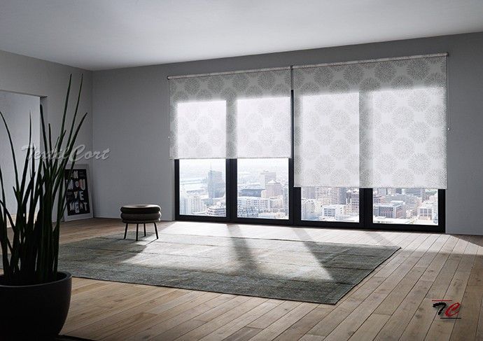 Estores enrollables resinados 19 - TextilCort Foto de ambiente de cortinas estores enrollables resinados 19