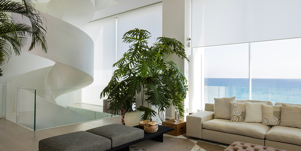 Estores enrollables Mermet 18 - TextilCort Foto de ambiente de cortinas estores enrollables de Mermet 18
