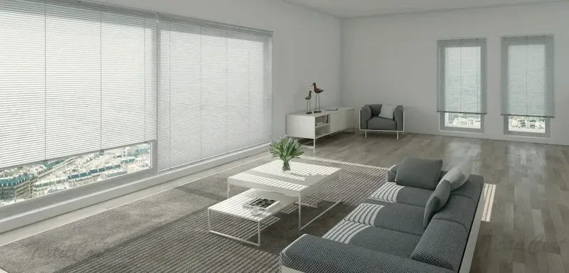 Veneciana de aluminio TextilCort en ambiente moderno 1