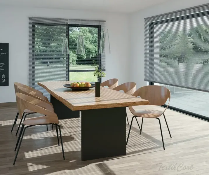 Veneciana de aluminio TextilCort en ambiente moderno 3