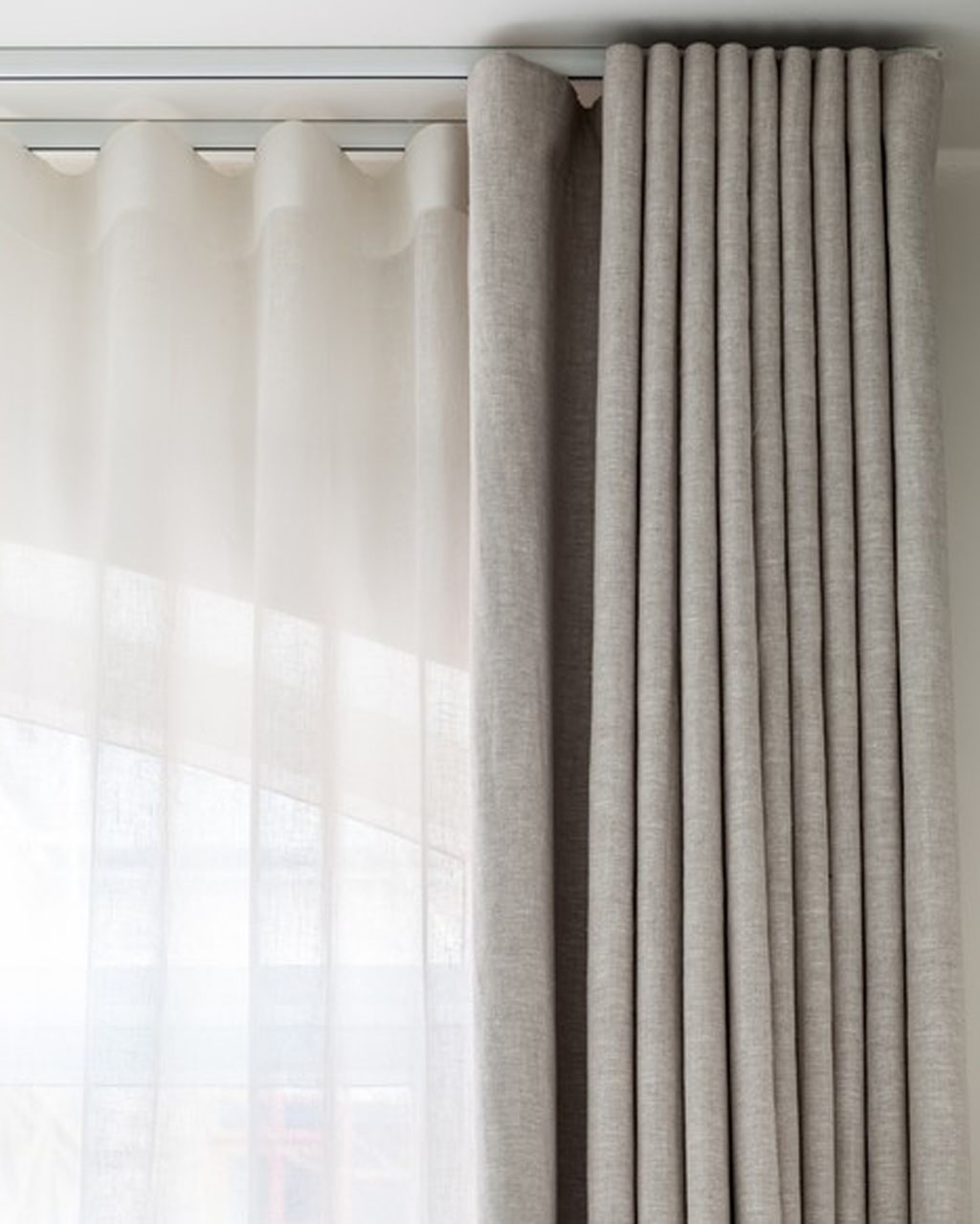 Sistema riel de cortinas decorativo Oval